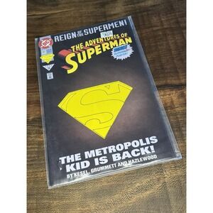 DC The adventures of superman reign of the supermen  1993 #15 #501 NM W/Poster